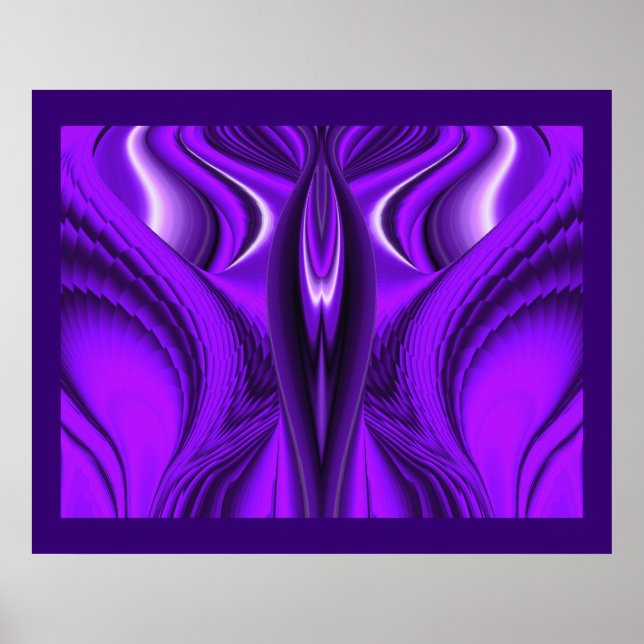 Engelsflügel, abstrakte Fantasy-Regenbogen-Kunst Poster (Vorne)
