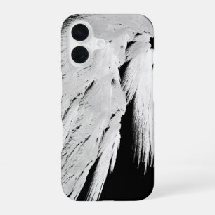 ENGELSFLÜGEL Grau getönte Federn Links Custom iPhone 16 Hülle