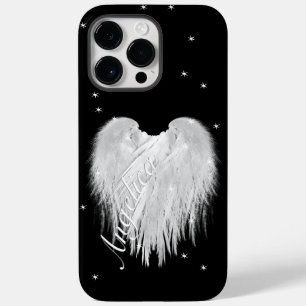 ENGELSFLÜGEL Herz Schwarze Sternennacht iPhone 14 Pro Max Hülle