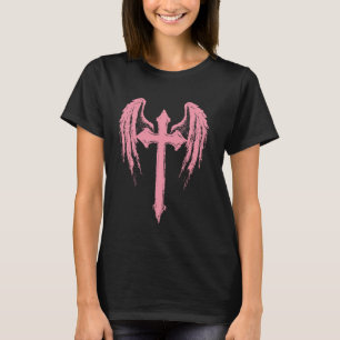 Engelsflügel Jesus Christus Kreuz Christ Licht Pin T-Shirt