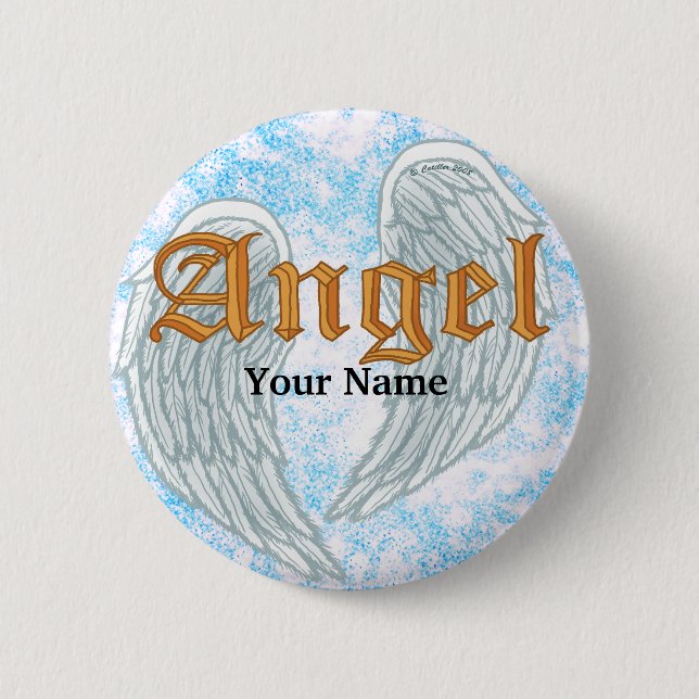 Engelsflügel Pin  Button (Vorderseite)