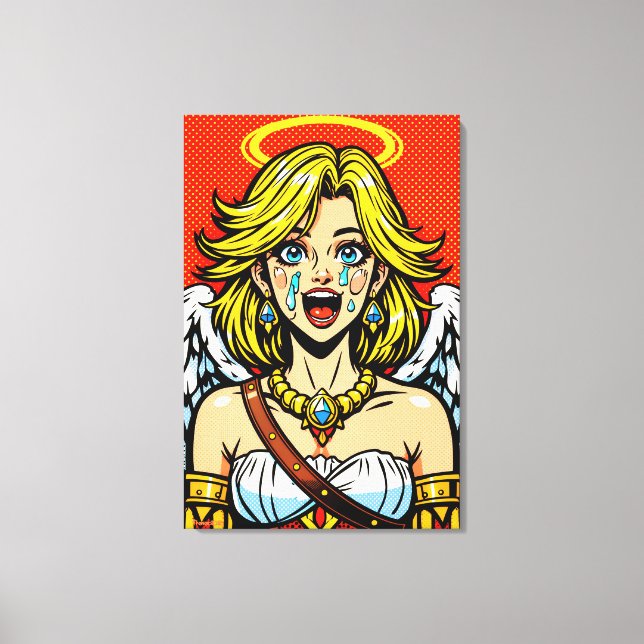 Engelsgesicht_PopART Leinwanddruck (Vorderseite)
