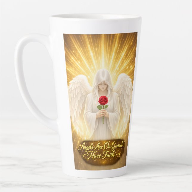 Engelsglaube Goldenes Herz Milchtasse (Links)