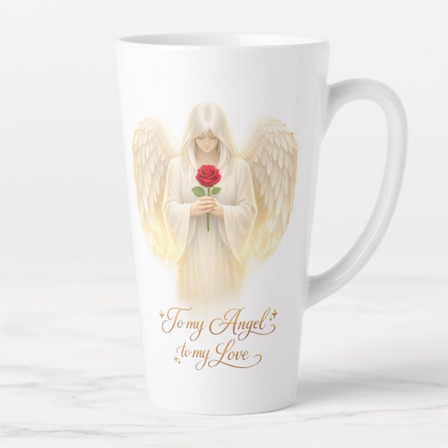 Engelsglaube Goldenes Herz Milchtasse (Rechts)