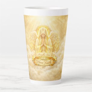 Engelsglaube Goldenes Herz Milchtasse