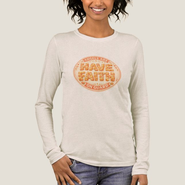 Engelsglaubens-Kollektion Tri-Blend Shirt (Vorderseite)