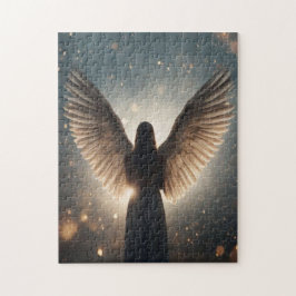 Engelsilhouette Puzzle