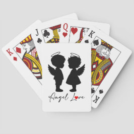 Engelsliebe – Süßes Engel-Paar-Design Spielkarten