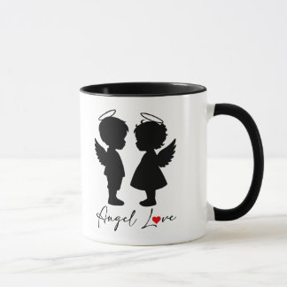 Engelsliebe – Süßes Engel-Paar-Design Tasse
