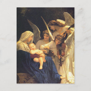 Engelsong, William-Adolphe Bouguereau Postkarte