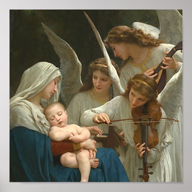 Engelsong - William Bouguereau Poster (Vorne)