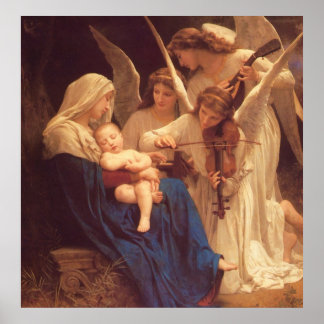 Engelsong - William Bouguereau Poster