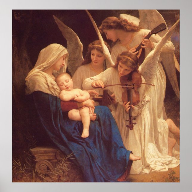 Engelsong - William Bouguereau Poster (Vorne)