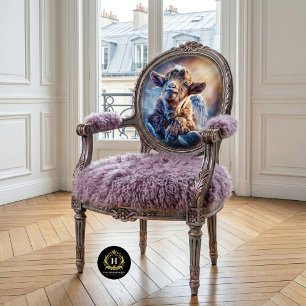 Engelsporträt eines Cherub-Babyziegenkindes Seidenpapier