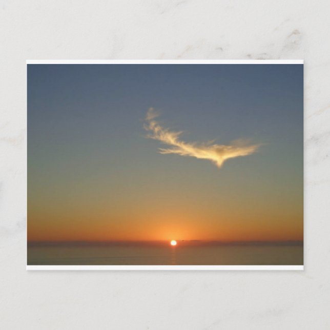 EngelsSonnenuntergang Postkarte (Vorderseite)