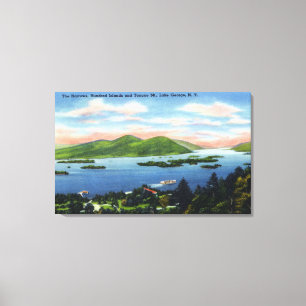 Engen, hundert Inseln, Zunge-Mountain View Leinwanddruck