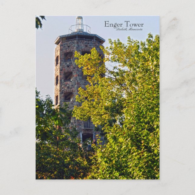 Enger Tower, Duluth Minnesota Postkarte (Vorderseite)