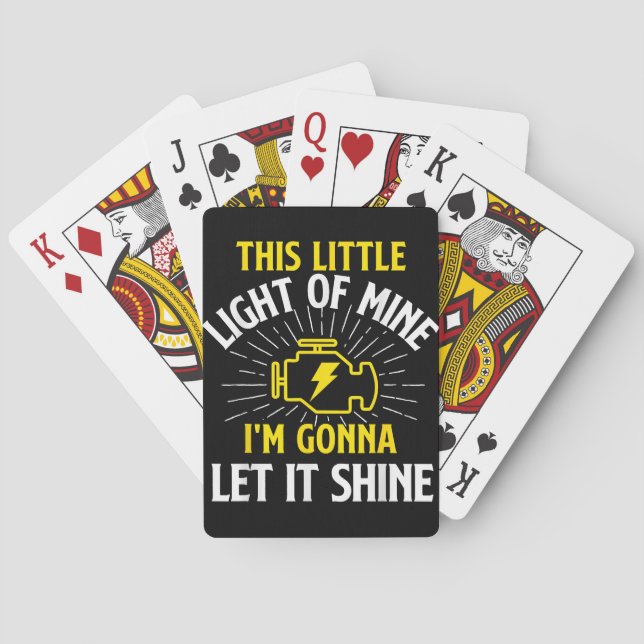 Engine Control Light - Car Guy Auto Mechanic Spielkarten (Rückseite)