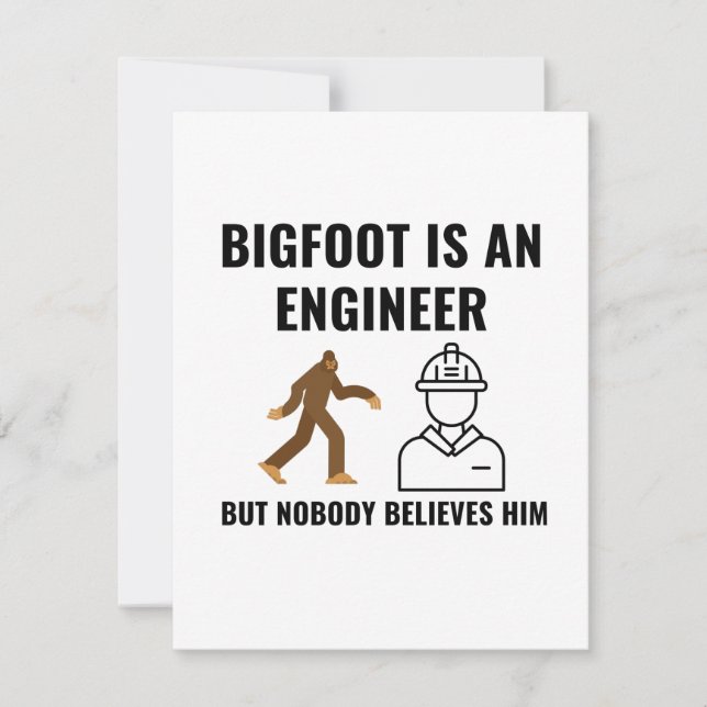 ENGINEER BIGFOOT KARTE (Vorderseite)