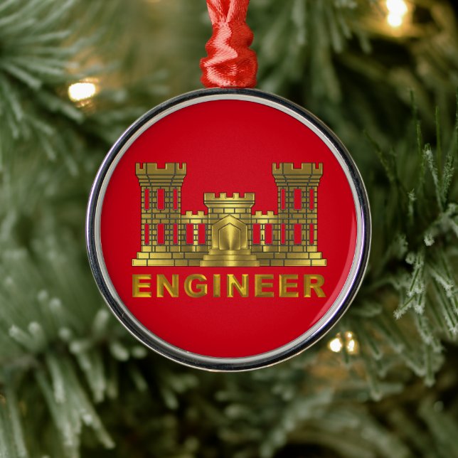 ENGINEER CORPS Weihnachten Ornament Aus Metall (Baum)