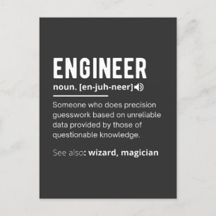 ENGINEER DEFINITION POSTKARTE