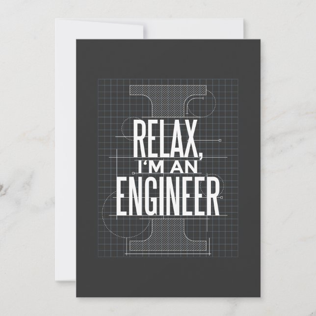 Engineer Funny Quote Einladung (Vorderseite)