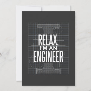 Engineer Funny Quote Einladung