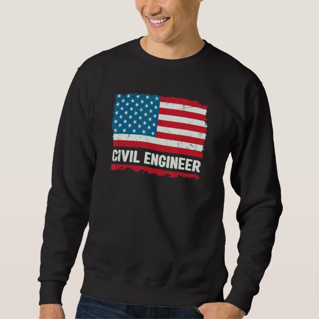 Engineer Men Women Civil Engineer Humor Tee (Vorderseite)