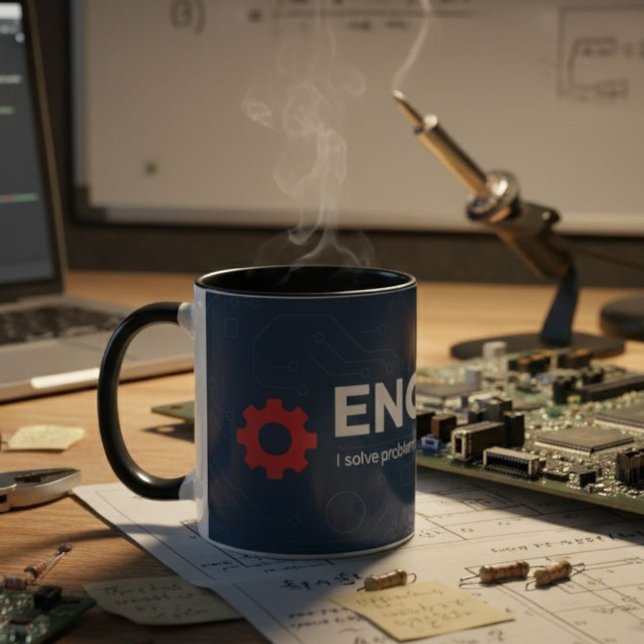 Engineer Mug - ENGINEER I solve problems Tasse (Von Creator hochgeladen)