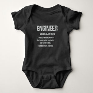 ENGINEER NOUN Funny Engineering Quotes Abschluss Baby Strampler