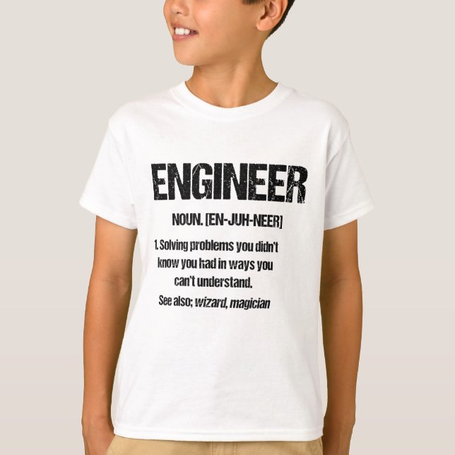 ENGINEER NOUN Funny Engineering Quotes Abschluss T-Shirt (Vorderseite)