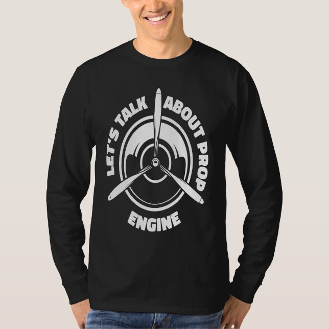 Engineer Propeller Technician  Aircraft Mechanic T-Shirt (Vorderseite)