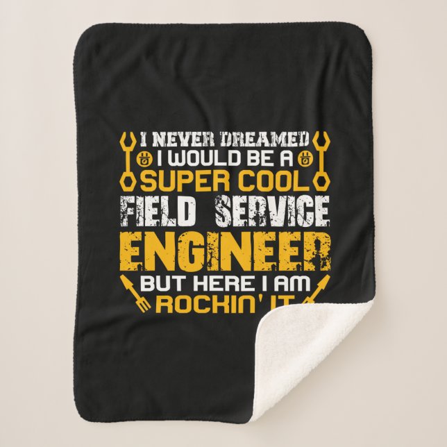 Engineer Super Cool Field Service Engineer Sherpadecke (Vorderseite)