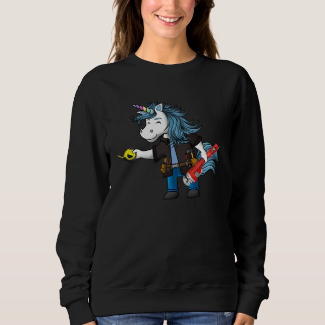 Engineer Unicorn  Engineering Costume Sweatshirt (Vorderseite)
