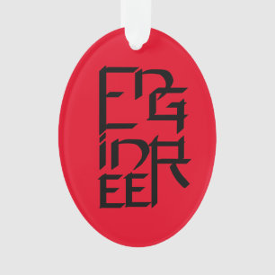 Engineer-Zeichen Ornament