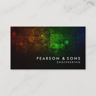 Engineering Abstrakt Gears Visitenkarte