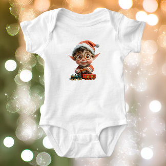 Engineering Baby Christmas Elf Baby Bodysuit Baby Strampler