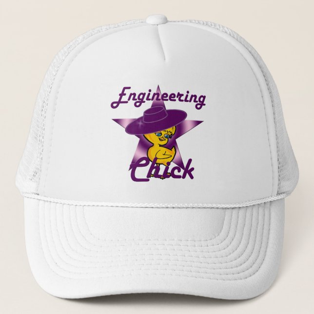 Engineering Chick #9 Truckerkappe (Vorderseite)