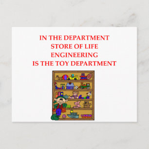 ENGINEERING-Geschenke Postkarte