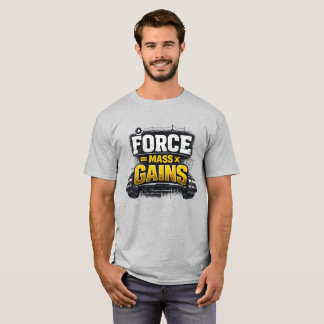 Engineering Greatness: Kraft Masse Gewinn Gym T-Shirt