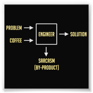 Engineering Sarcasm-Nebenerzeugnis Fotodruck