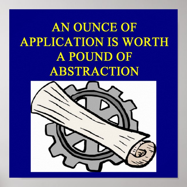 ENGINEERING-Sprichwort Poster (Vorne)