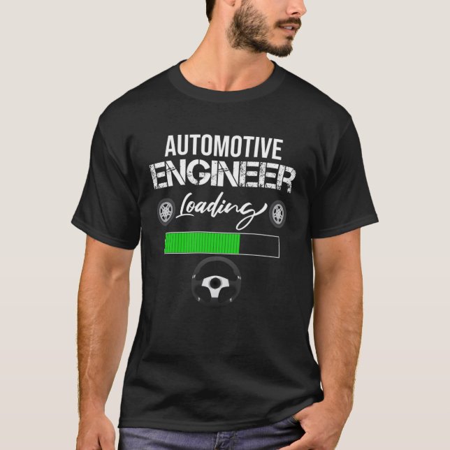 Engineering-T-Shirts Automobiltechnik T-Shirt (Vorderseite)