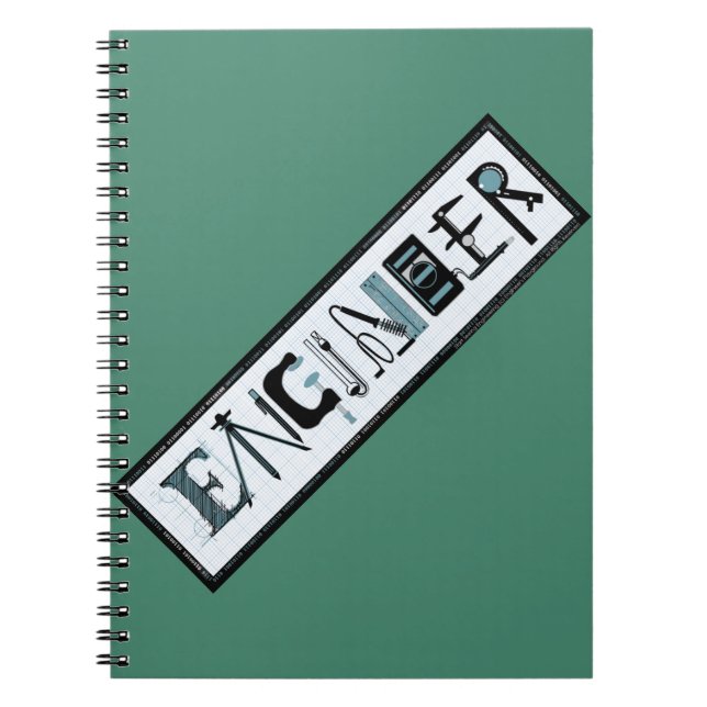 Engineering Tools des Trade-Notebooks Notizblock (Vorderseite)