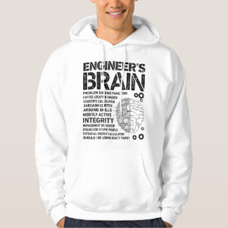 Engineer's Brain Funny Process Engineer Men Engine Hoodie