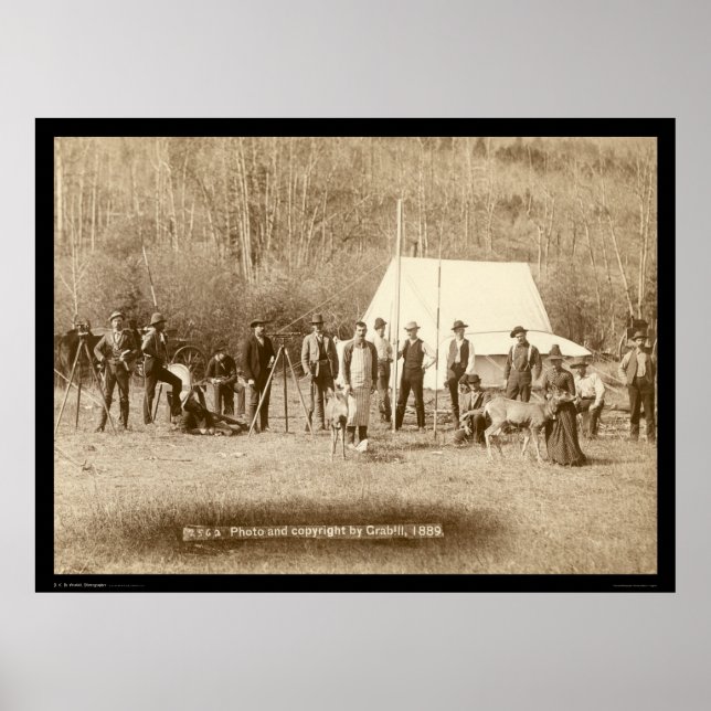 Engineers Corps and Two Deer SD 1889 Poster (Vorne)