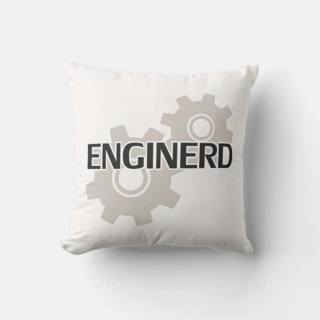Enginerd Ingenieur-Nerd Kissen (Vorderseite)