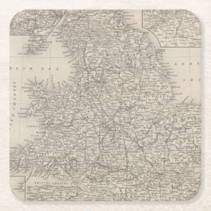England 10 rechteckiger pappuntersetzer