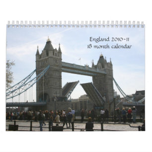 England 2010-11 - 18-monatiger Kalender