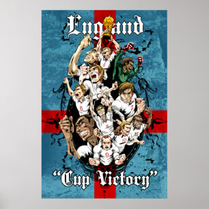 England 2014 Cup Sieger Fußball Fußball Fußball Pr Poster